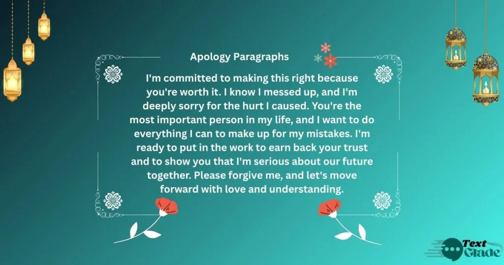 Long Apology Paragraphs for Her