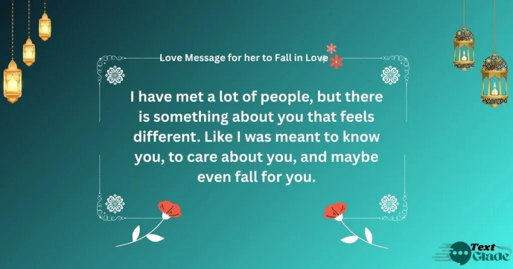 Love Message for her to Fall in Love