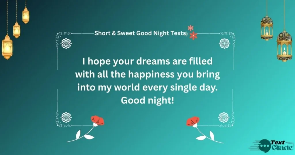 Short & Sweet Good Night Texts for Her