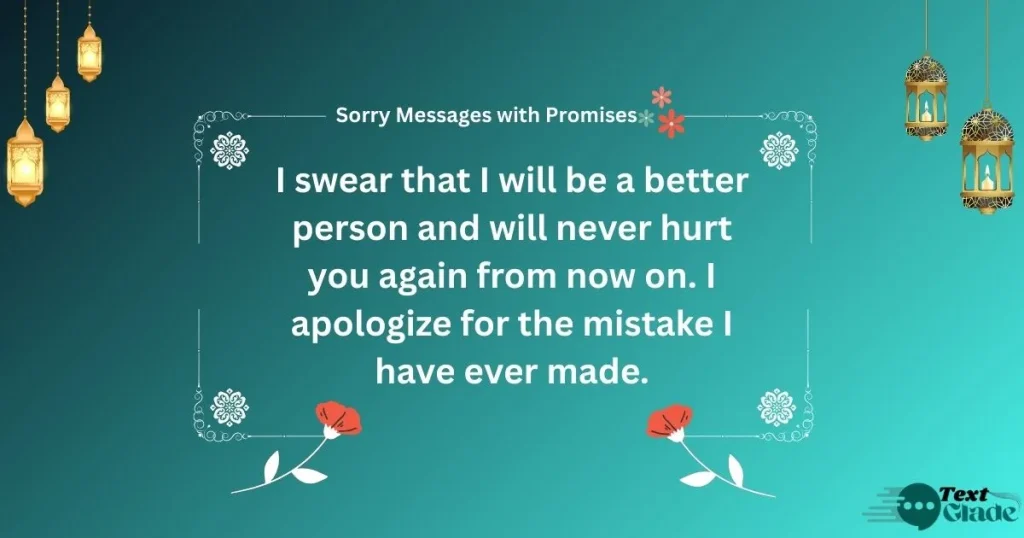Sorry Messages with Promises