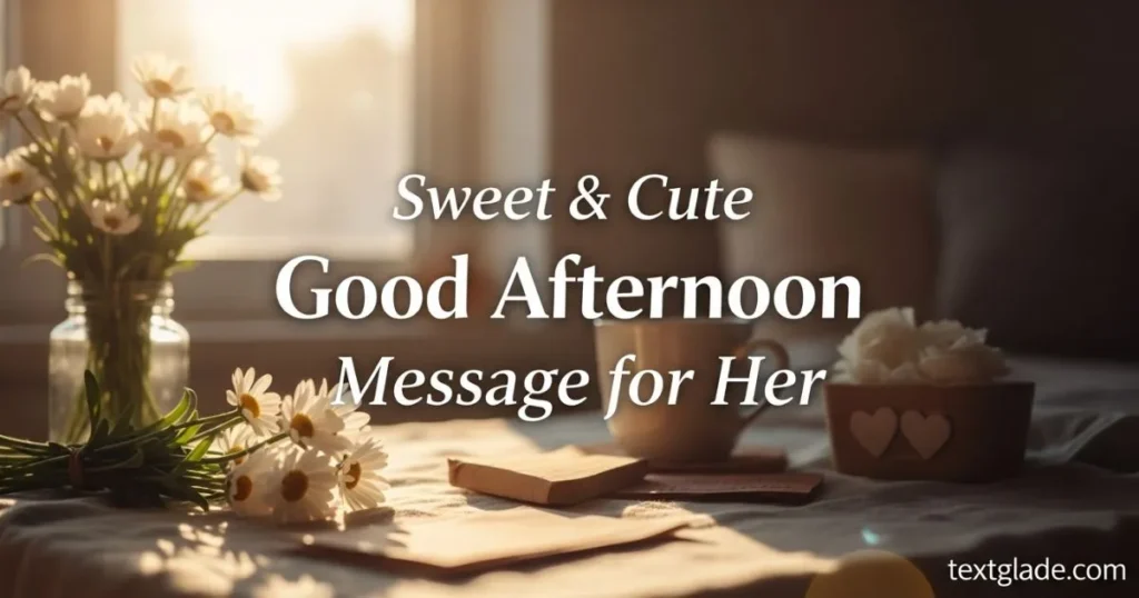 Sweet & Cute Good Afternoon Message for Her