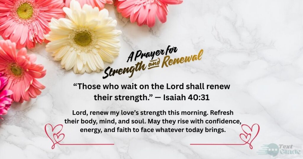 Good Morning Prayer for My Love with Bible Verses